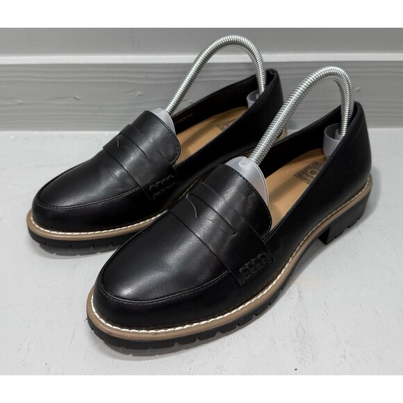 Dolce Vita Shoes - DV Dolce Vita Catalina Black Faux Leather Loafer Shoes Women’s 8.5‎ New